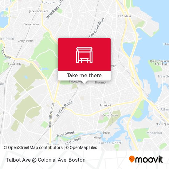 Talbot Ave @ Colonial Ave map