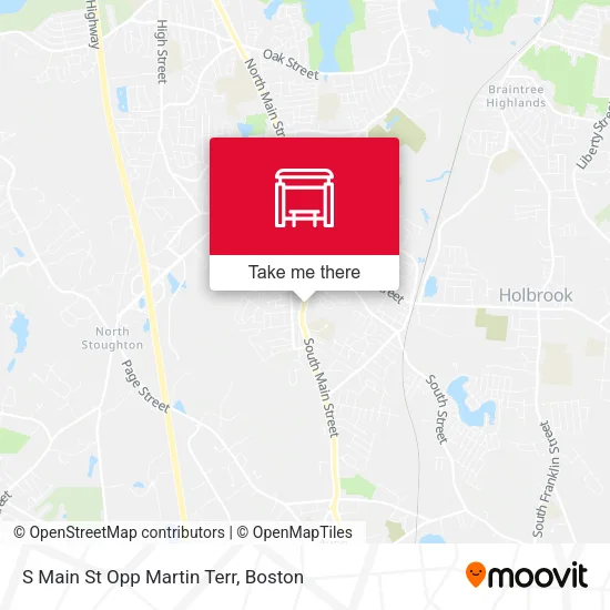S Main St Opp Martin Terr map