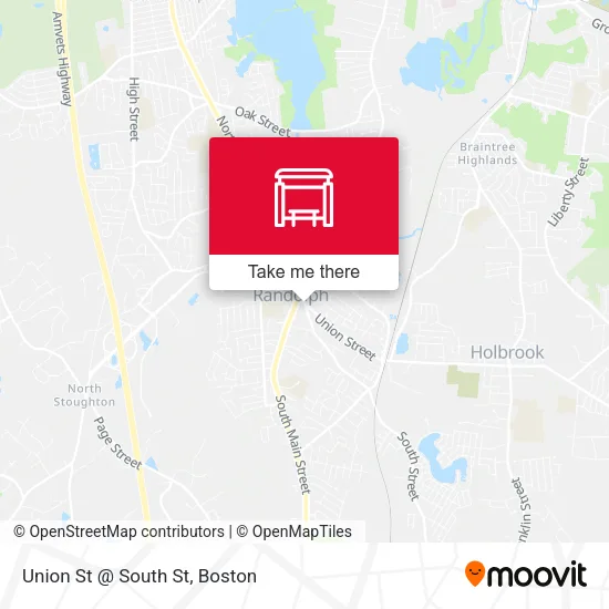 Union St @ South St map