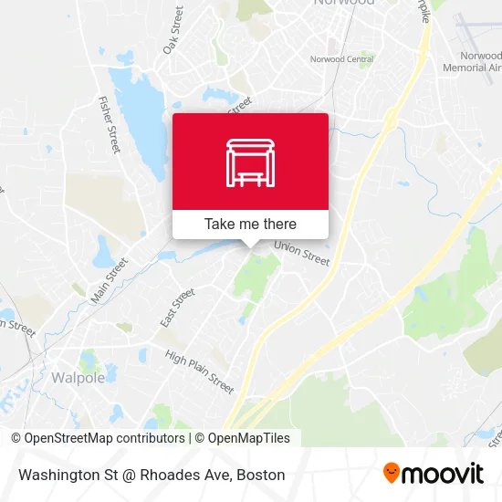 Washington St @ Rhoades Ave map
