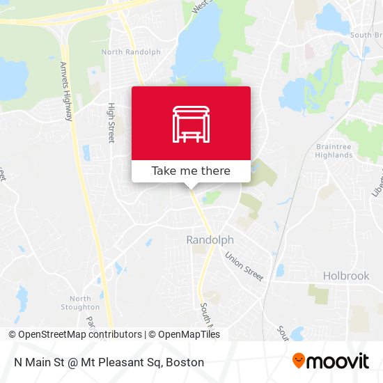 Mapa de N Main St @ Mt Pleasant Sq