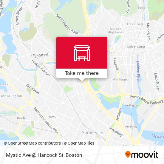 Mapa de Mystic Ave @ Hancock St