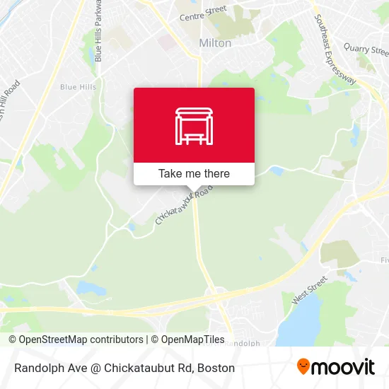 Randolph Ave @ Chickataubut Rd map