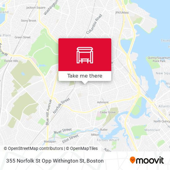Mapa de 355 Norfolk St Opp Withington St