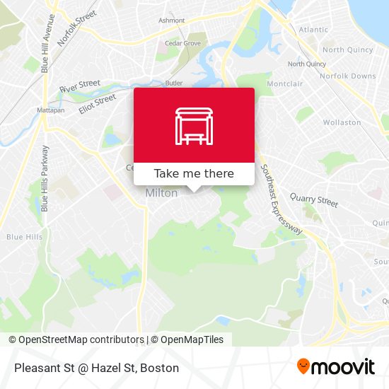Mapa de Pleasant St @ Hazel St