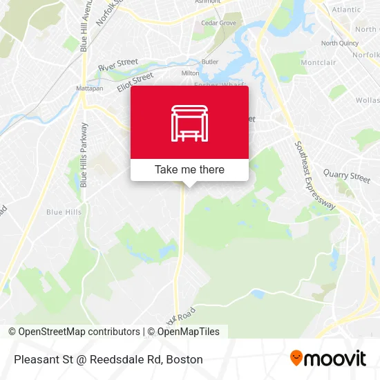 Pleasant St @ Reedsdale Rd map