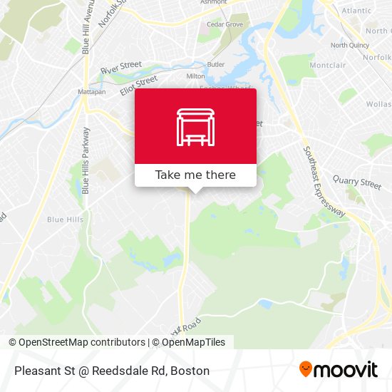 Pleasant St @ Reedsdale Rd map