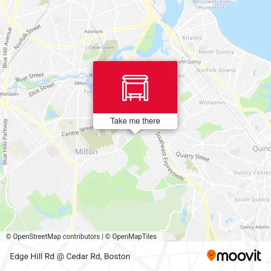 Edge Hill Rd @ Cedar Rd map