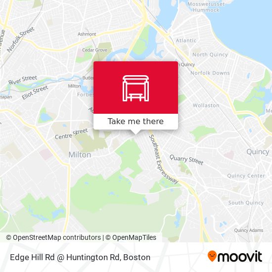 Edge Hill Rd @ Huntington Rd map