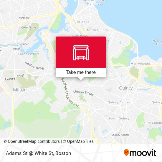 Adams St @ White St map