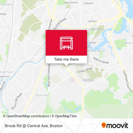 Brook Rd @ Central Ave map