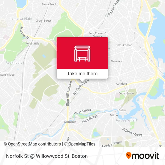 Mapa de Norfolk St @ Willowwood St