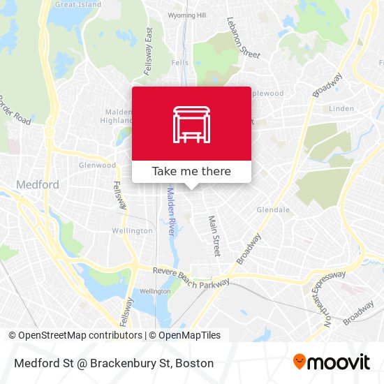Mapa de Medford St @ Brackenbury St