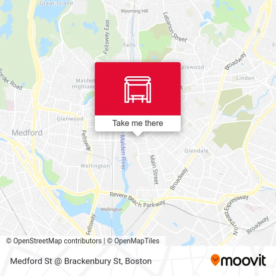 Medford St @ Brackenbury St map