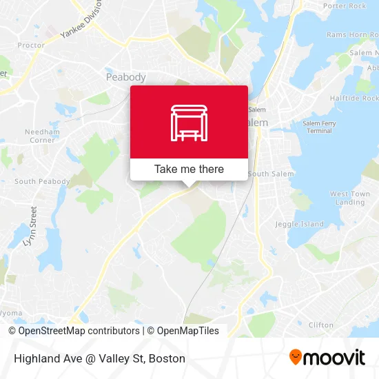 Highland Ave @ Valley St map