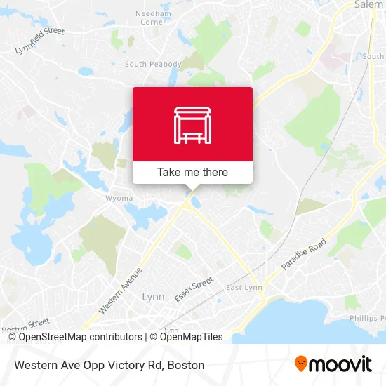 Western Ave Opp Victory Rd map