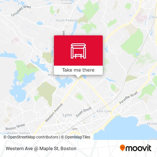 Mapa de Western Ave @ Maple St
