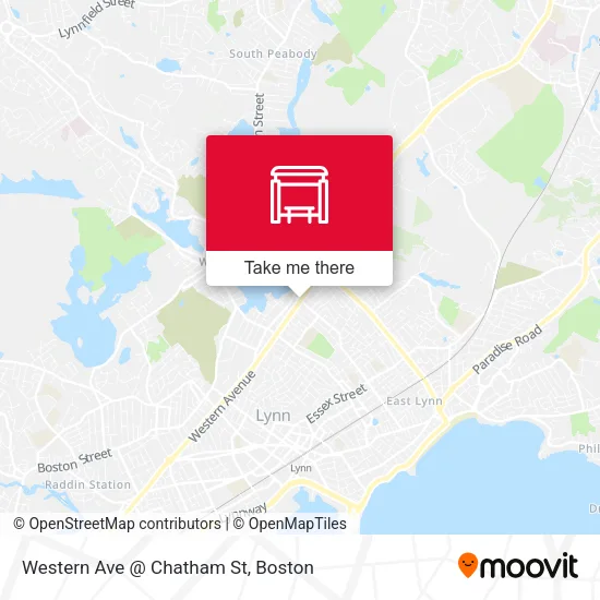 Mapa de Western Ave @ Chatham St
