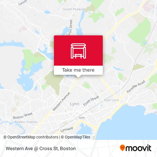 Western Ave @ Cross St map