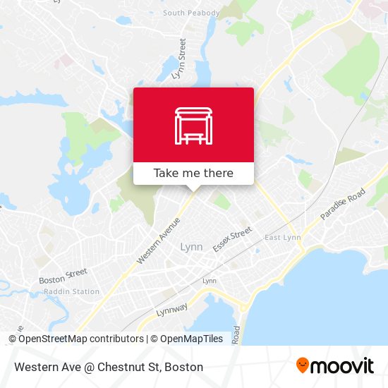 Western Ave @ Chestnut St map