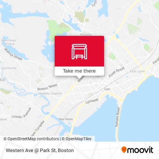 Western Ave @ Park St map