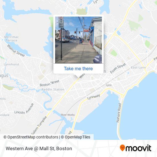 Mapa de Western Ave @ Mall St