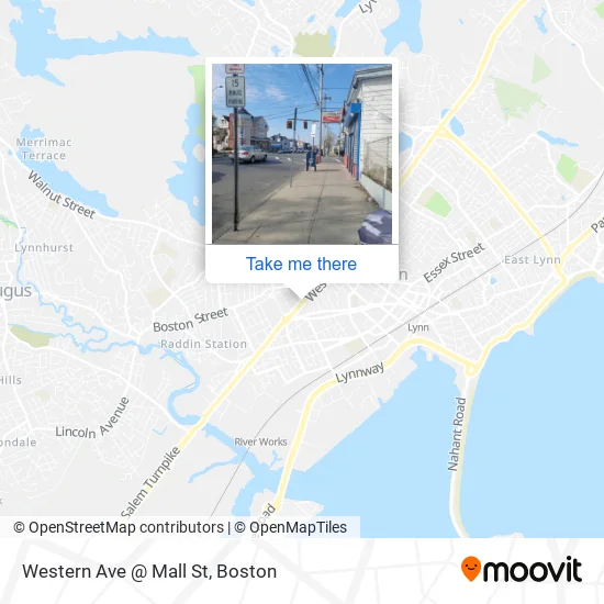 Mapa de Western Ave @ Mall St