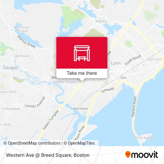 Mapa de Western Ave @ Breed Square