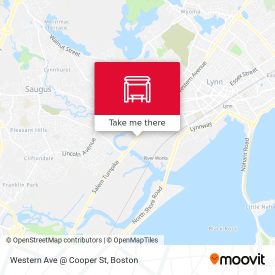 Mapa de Western Ave @ Cooper St