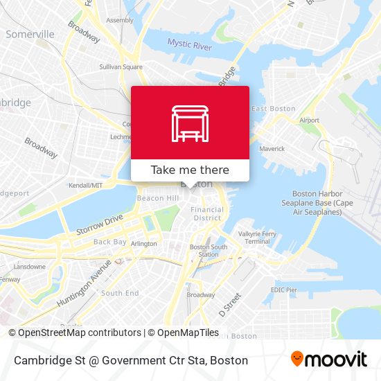 Cambridge St @ Government Ctr Sta map