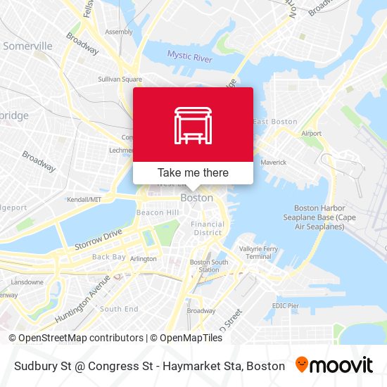 Mapa de Sudbury St @ Congress St - Haymarket Sta