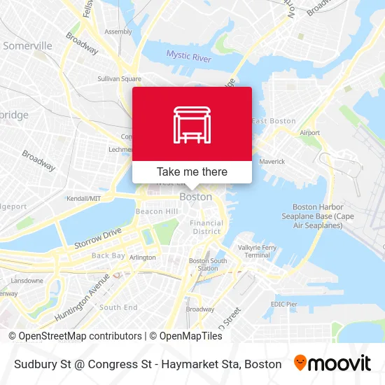 Sudbury St @ Congress St - Haymarket Sta map
