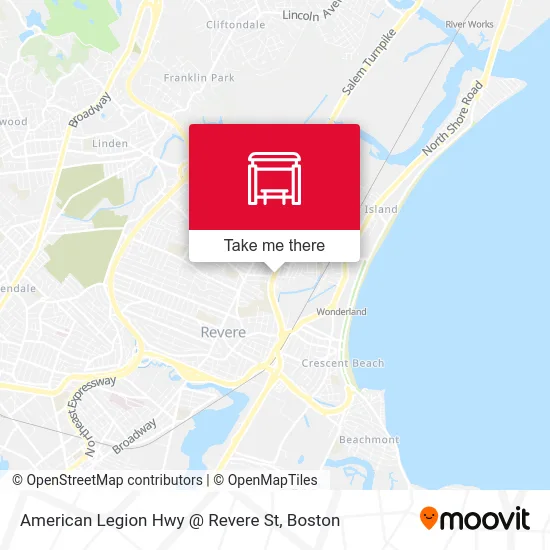 American Legion Hwy @ Revere St map