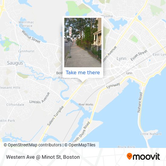 Mapa de Western Ave @ Minot St