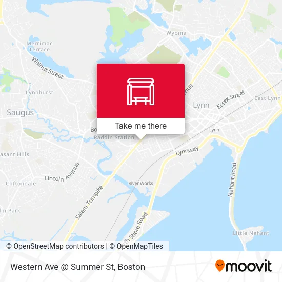 Mapa de Western Ave @ Summer St