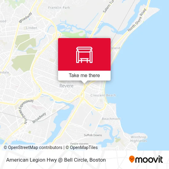 Mapa de American Legion Hwy @ Bell Circle