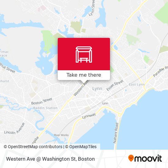 Mapa de Western Ave @ Washington St