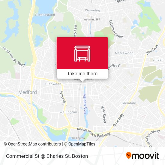 Mapa de Commercial St @ Charles St