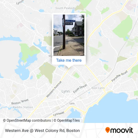 Western Ave @ West Colony Rd map