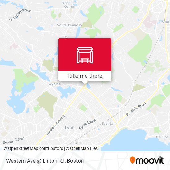 Western Ave @ Linton Rd map