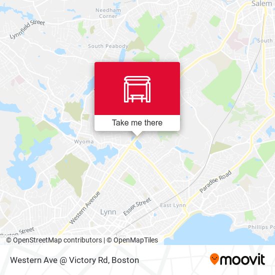 Western Ave @ Victory Rd map