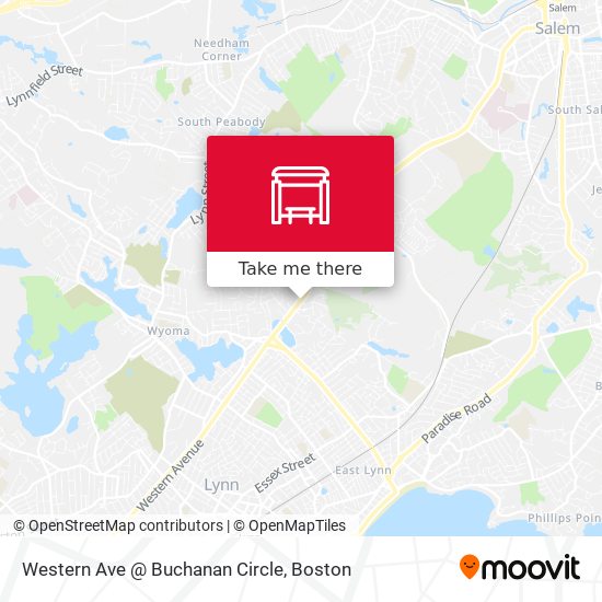 Western Ave @ Buchanan Circle map