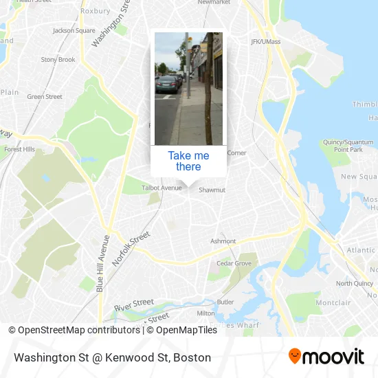 Mapa de Washington St @ Kenwood St