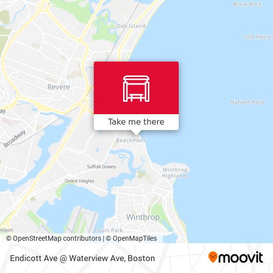 Endicott Ave @ Waterview Ave map