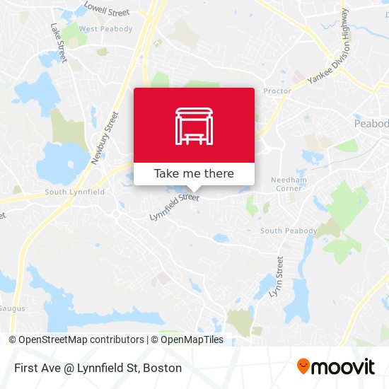 First Ave @ Lynnfield St map