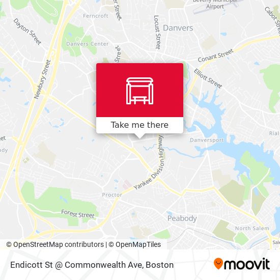 Mapa de Endicott St @ Commonwealth Ave