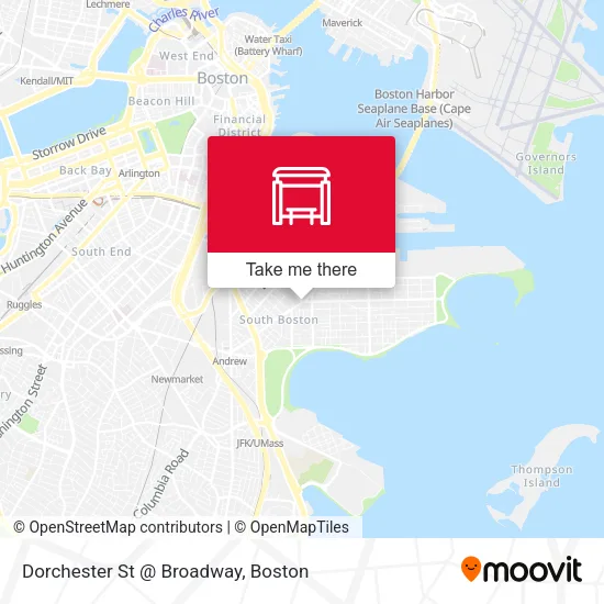 Mapa de Dorchester St @ Broadway