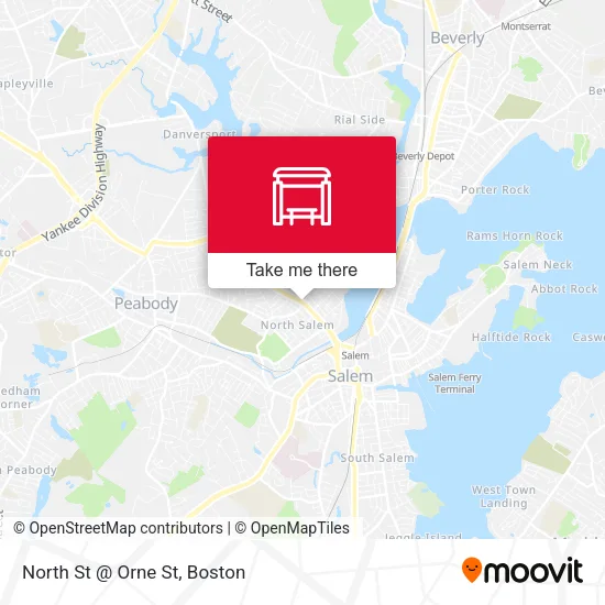 North St @ Orne St map