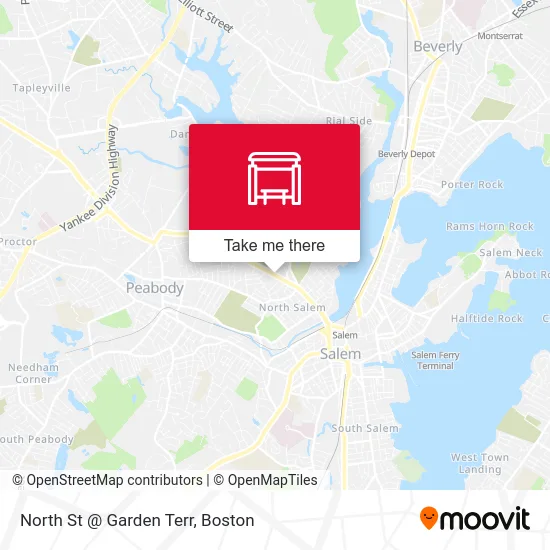 North St @ Garden Terr map