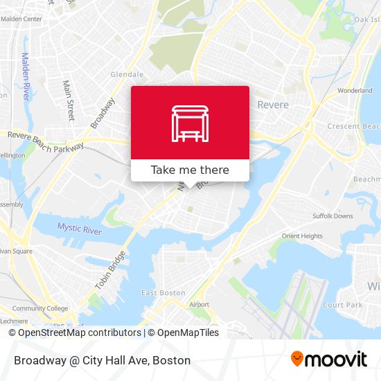 Broadway @ City Hall Ave map